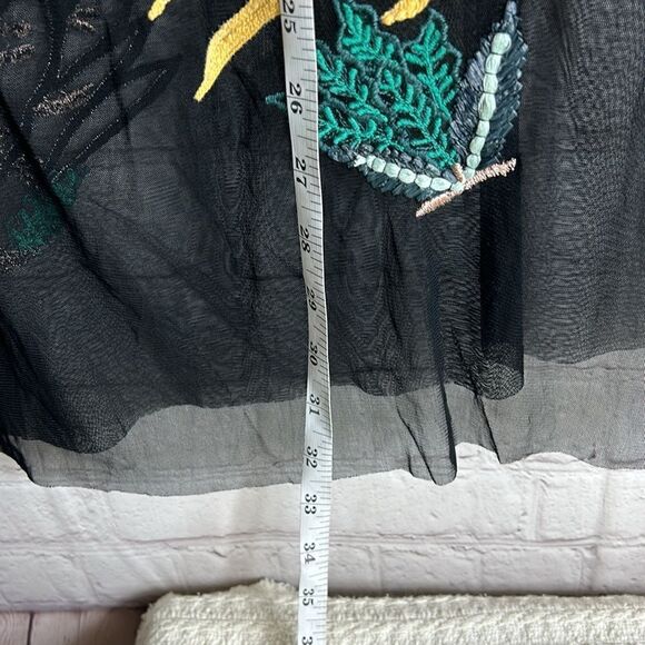 GUESS Floral Embroidered Jimena Tropic Mesh Dress - Picture 11 of 11